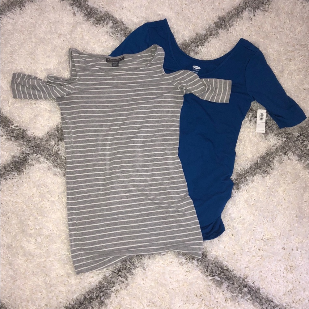 Two maternity shirts